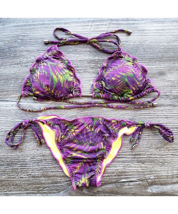 Biquíni Ripple Purple Lime