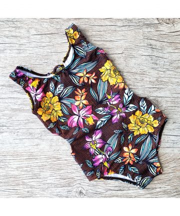 Maiô / Body Infantil Tropical Brown
