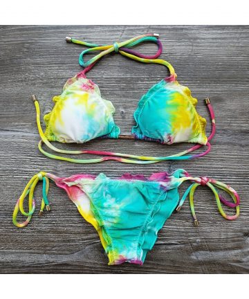 Biquíni Ripple Tie Dye Rainbow